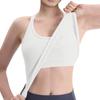 Breathable And Shock-absorbing Sports Bra With Chest Cushion And Herringbone Thread Top For External Wear