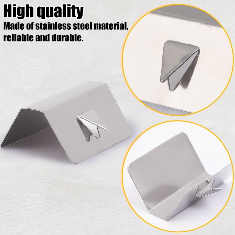 1-8pcs Wind Rain Deflector Fitting Clips Stainless Steel Replacements For Heko G3 SNED Clip Car Window Deflectors