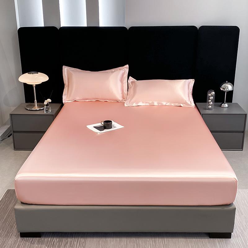 Cross-border Washed Silk Mattress Bamboo Fiber Waterproof Mattress Urine Barrier Non-slip Fixed Fully Enclosed Mattress Protective Cover