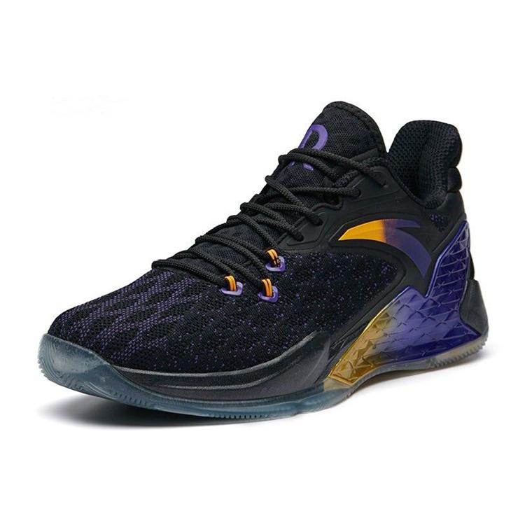 Anta RR5 Rajon Rondo 5 Non Slip Lightweight Low Top Performance Basketball Shoes Men's Black Purple 11911160R-4