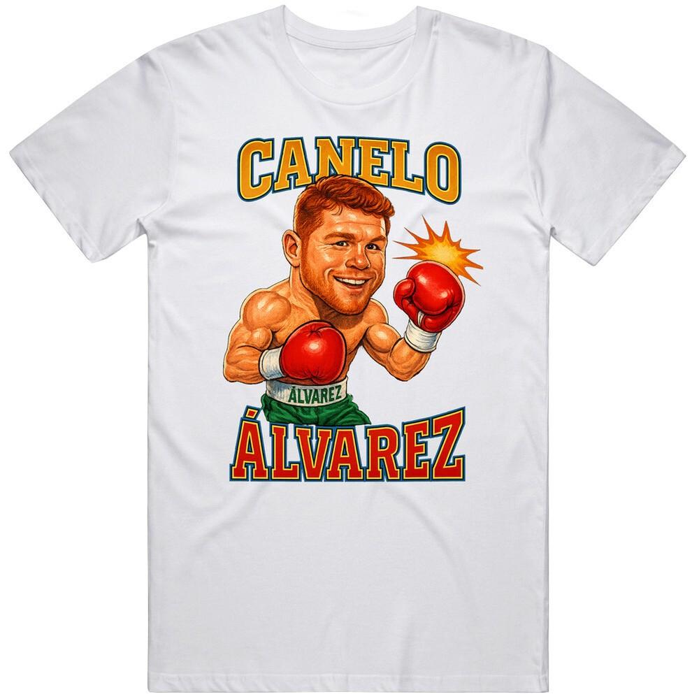 

Cool Canelo Alvarez Caricature Boxing Fan Gift Idea T Shirt XL