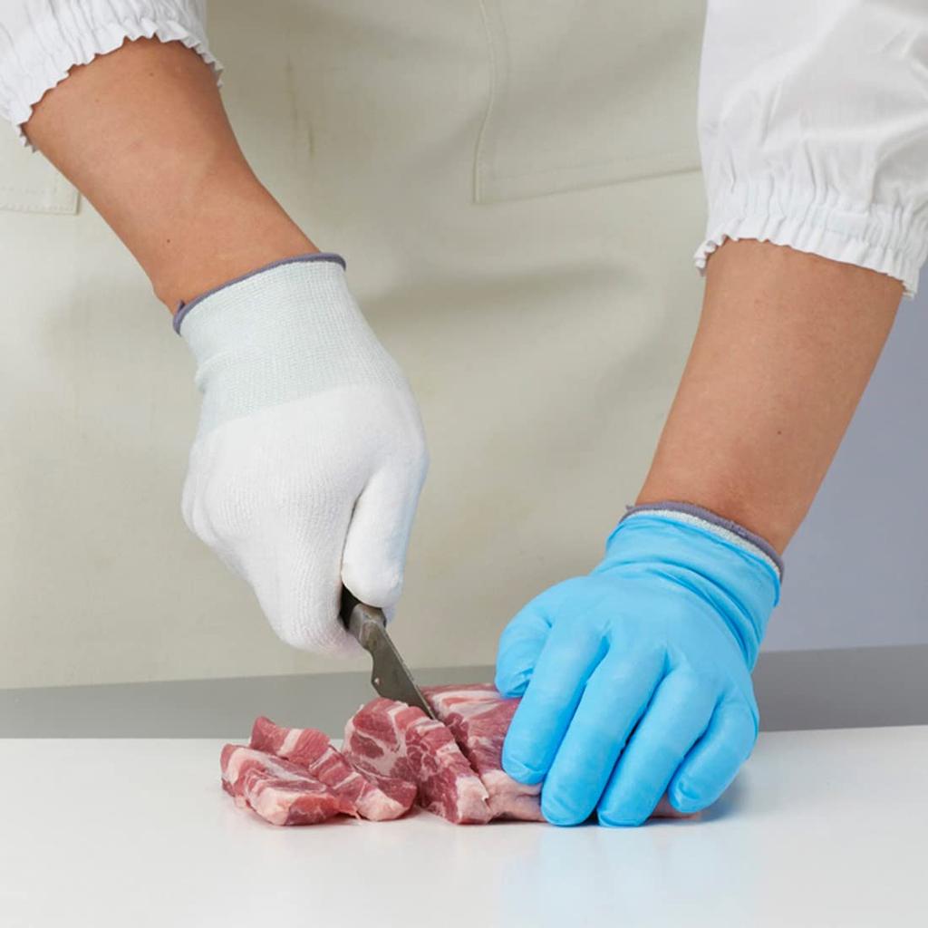 Showaglove Cut-Resistant Gloves No.520 ChemStar Fit L Size White 1 Pair × 2-Pack