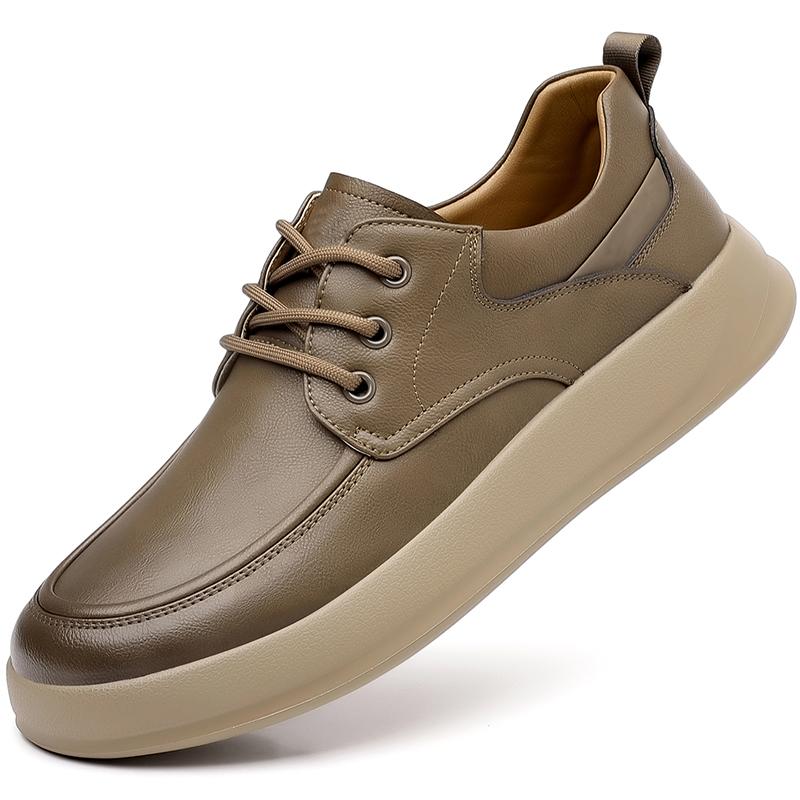 2026 New Fashionable Flats Men's Lace - Up Casual Shoes Outdoor Anti-Slip Walking Shoe Lightweight and Comfortable Dress Shoes