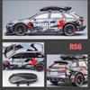 Mașină Model Aliaj Turnat Sub Presiune RS6 Racing Scară 1/24 - Articol Elegant de Colecție, Cadou Perfect pentru Iubit, Obiect de Colecție demn de Expus