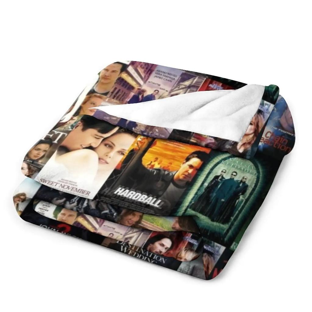 Keanu Reeves Movie Posters Throw Blanket Luxury Thicken Blanket Tourist Blanket Winter bed blankets