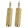6.5mm 1/4" Female to 3.5mm 1/8" Male Stereo Audio Headphone Jack Converter Plug