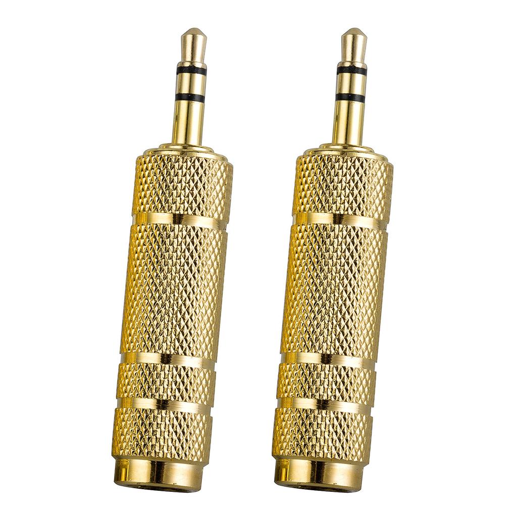 6.5mm 1/4" Female To 3.5mm 1/8" Male Stereo Audio Headphone Jack Converter Plug