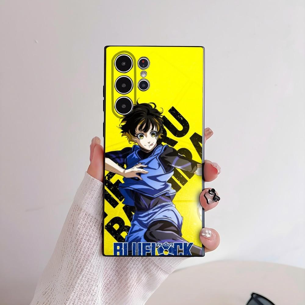 Coole B-Blue Lock Anime Handyhülle Für Samsung Galaxy S25 S24 S22 S23 Ultra S21 S20 Plus 5G Mattierte Rutschfeste Vollabdeckung Hülle