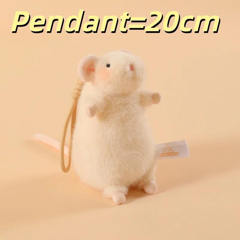 Peluche Topo Cartone Animato Morbido Pelliccioso Animale di Peluche Ratto Adorabile Topo Elegante Peluche Per Ragazza Decorazione Casa Regali di Compleanno