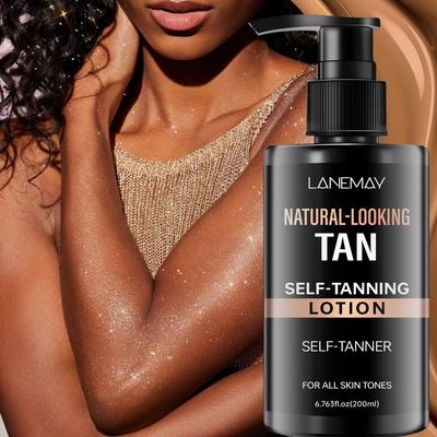 Self-Tanning Lotion-Lightweight Quick Drying Tinted Formula-Moisturizing Skin For Natural Looking Tan-Suitable For All Skin Types, 200ml