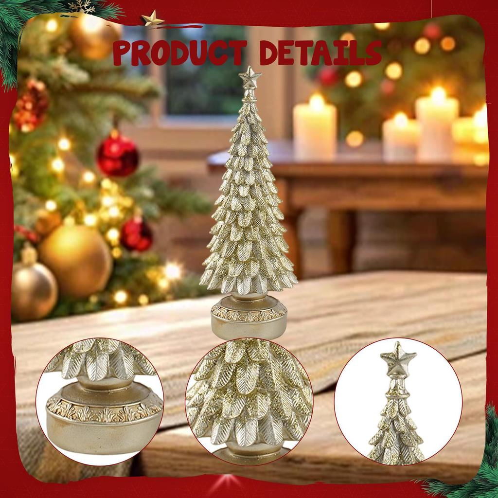 Weihnachtsbaum Dekofigur, Ästhetische Skulptur zur Schreibtischdekoration, Zuhause, Bücherregal,