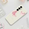 For Samsung Galaxy A17 5G Case Butterfly Pattern Printing Straight Edge TPU Phone Back Cover