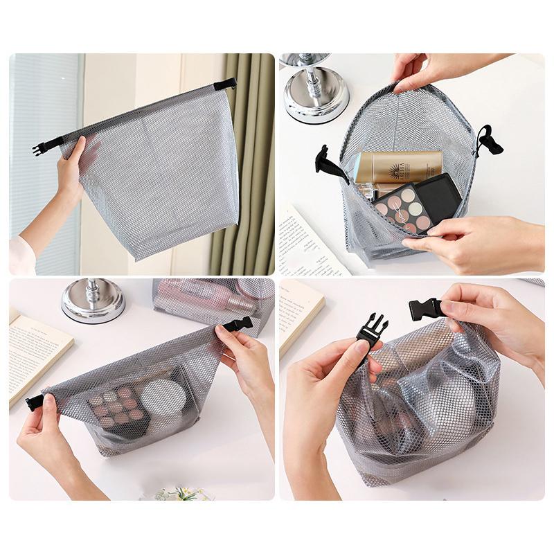 Waterproof Cosmetics Bag EVA Transparent Portable Make Up Storage Bag Toiletries Organizer Swimming Bag Water-proof Swimsuit Bag