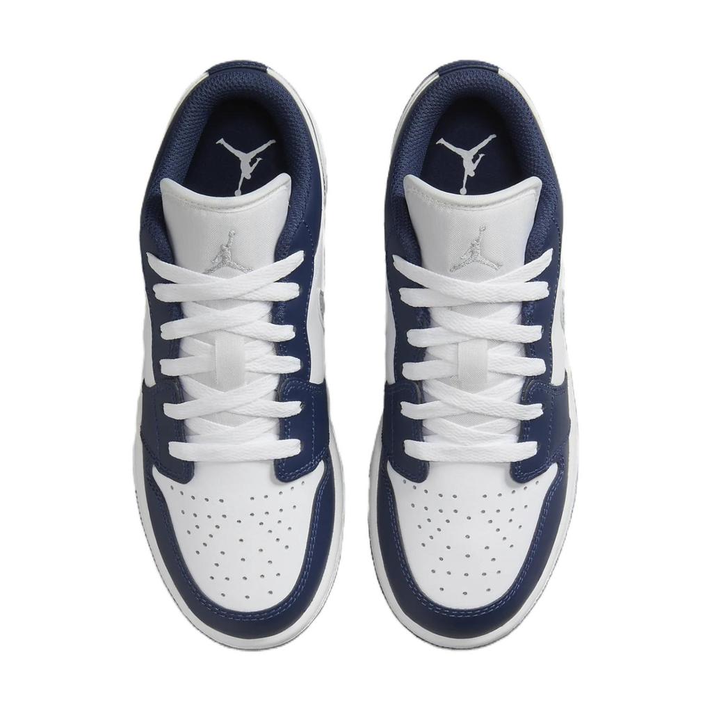 (GS) Air Jordan 1 Low 'Midnight Navy Wolf Grey' Enfant 553560-141