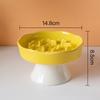Pet Slow Feeder Bowl Ceramic Elevated Cat Bowl Protects Cervical Vertebrae Pet Supplies