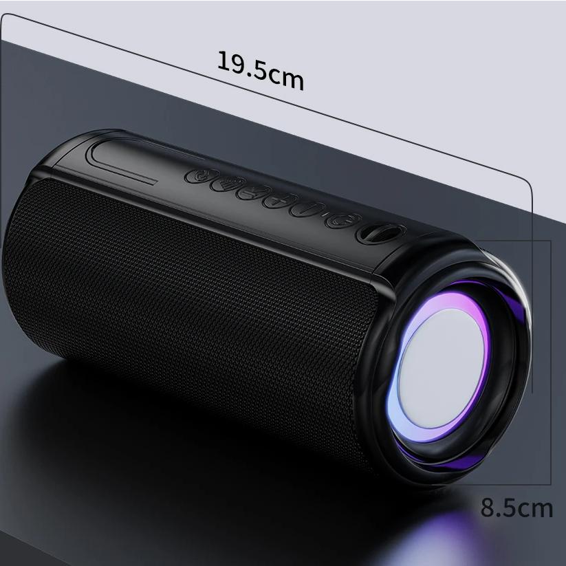 Portable Speaker,Wireless Bluetooth Speaker,IPX7 Waterproof, 40W Loud Stereo Sound,13H+ Playtime with Lights, for Home Outdoor