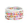 Rainbow Color Rice Bead Bracelet Hand Woven Multilayer Stackable Bohemian Style Ins Fashion For Women