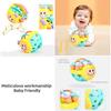 Colorful Baby Bee Soft Gel Bed Bell Rattle Toy Hand Grasping Ball Toy Children's Puzzle Toy