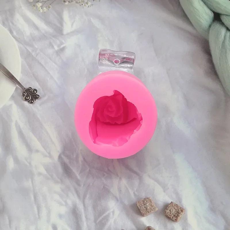 Rose Flower Candle Silicone Mold 3D Tulip Flower Soap Plaster Resin Concrete Mold DIY Crafts Make Valentine's Day Gifts