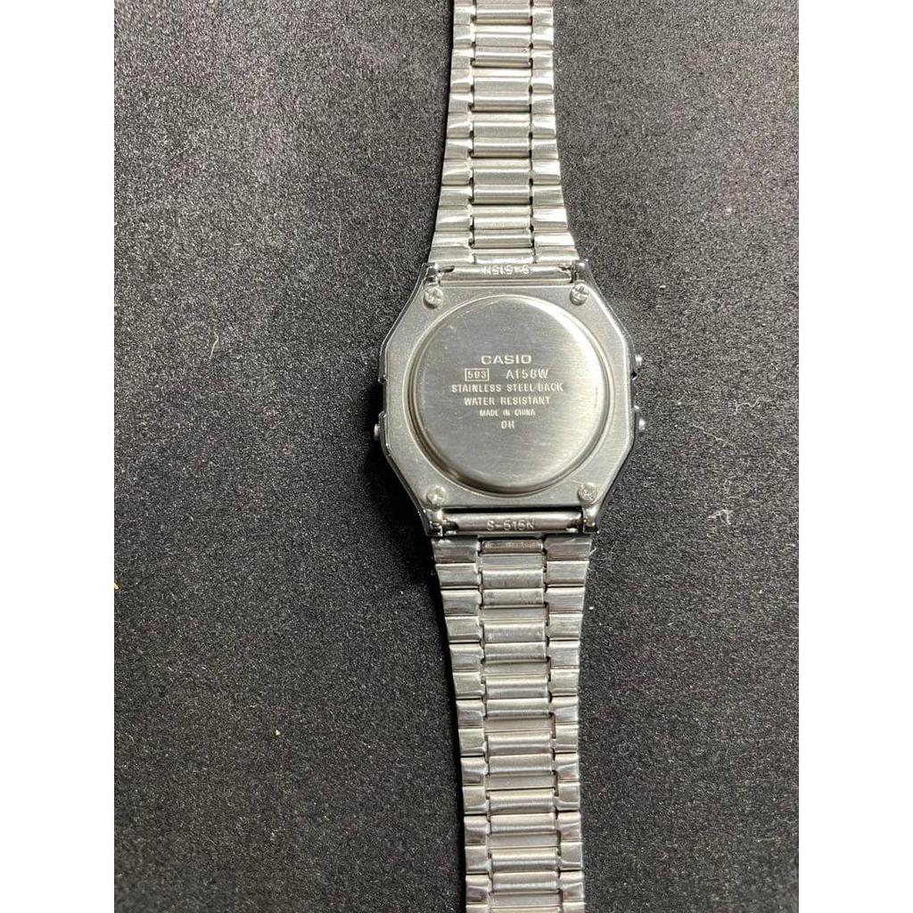 Used CASIO digital watch silver