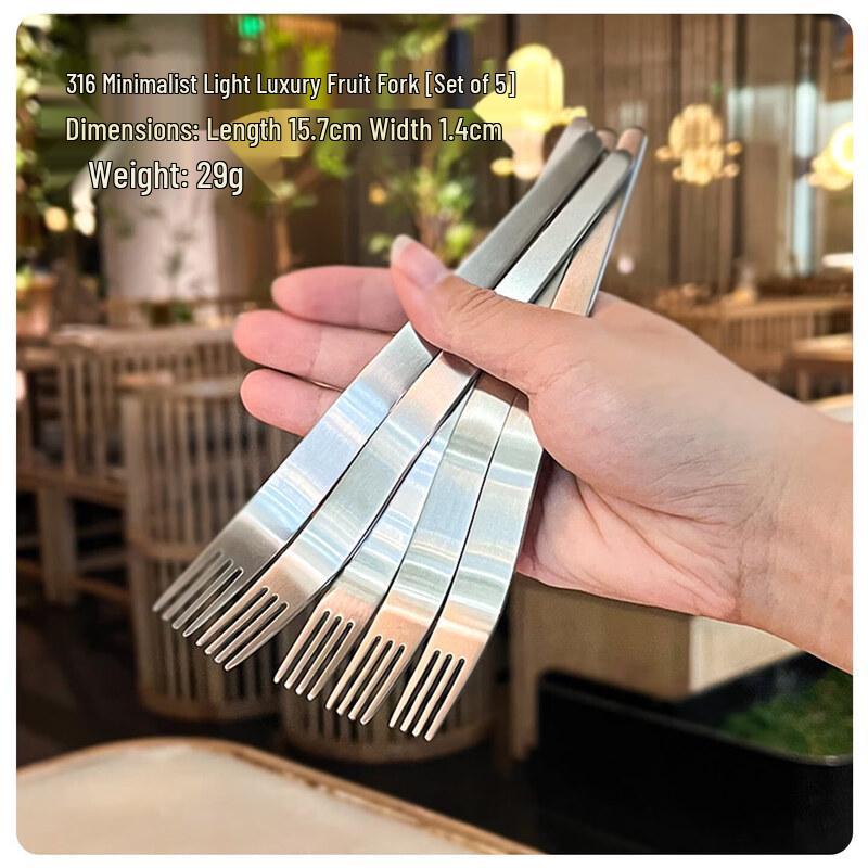 Qiwai 304 Stainless Steel Fruit & Dessert Fork