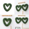Odorata Aglatia Simulation Heart Shaped Flower Wreath Door Christmas Decoration