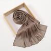 Einfache Glitzernde Seidengefühl Satin Schals Schal Glitzer Schimmer Wickeltuch Strand Überwurf Stola Bufandas Muslimischer Hijab 180*70cm