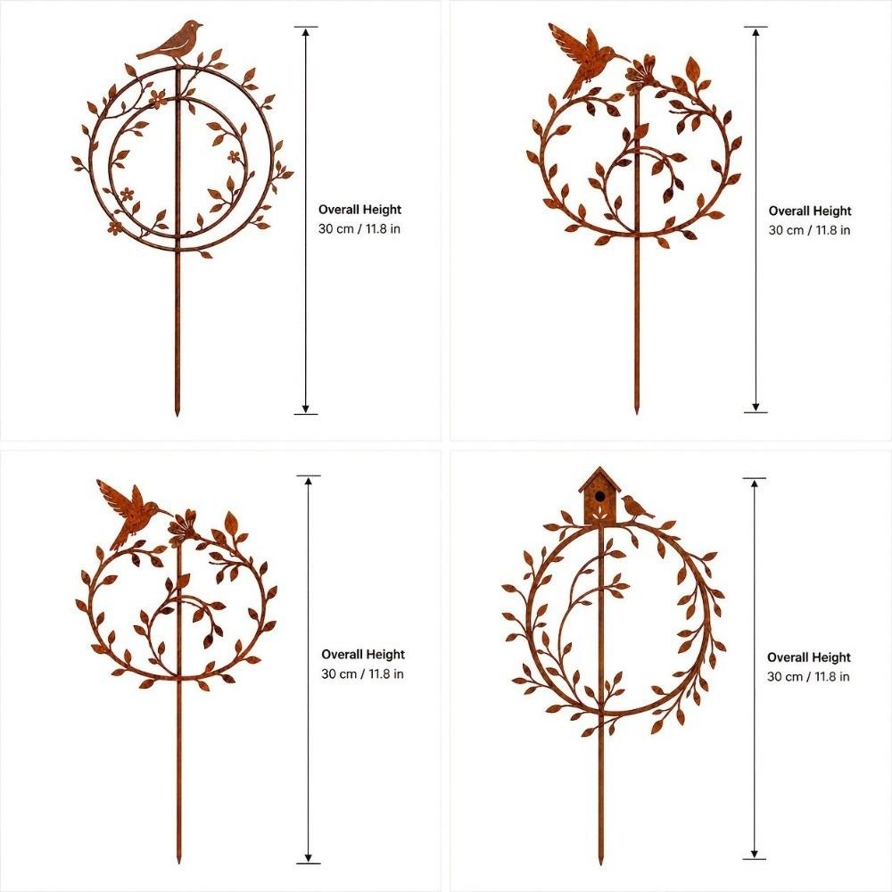 Hollow Out Wreath Plant Stand Bird Plant Climbing Trellis Butterfly Plant Fixed Frame Patio