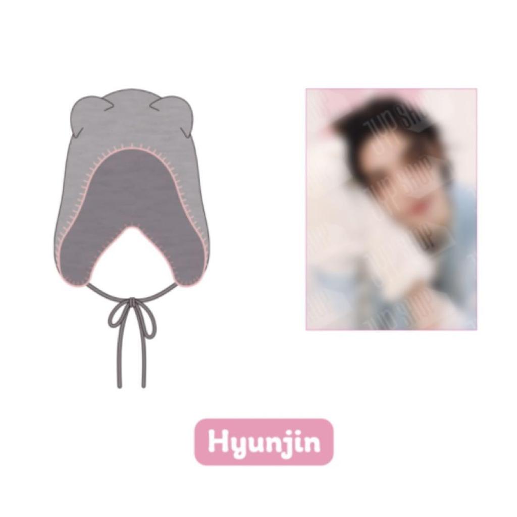 [USED] Stray Kids Korea Fan Meeting Beanie Hat Hyunjin Genielet Poster