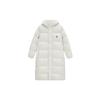 MLB Down Jackets Unisex White Hooded Thickened Down Coat 3ADJB1136-50CRS
