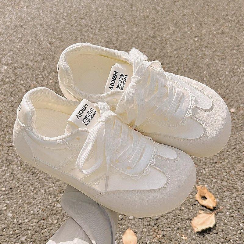 Ballet Puff Little White Shoes Women's Summer Thin Breathable New Niche Skirt Versatile Board Shoes