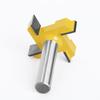 4 Edge T Type Slotting Cutter Woodworking Tool Router Bits For Wood Industrial Grade Slotting Milling Cutter 8mm 12mm 1/2inch Shank