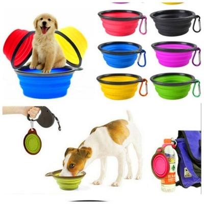 Foldable Collapsible Pet Dog Food Water Feeding Travel Bowl