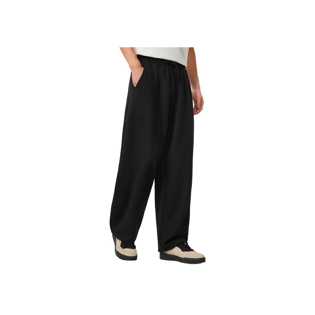 Li Ning Sports Lifestyle Series Loose Logo Winter Knitted Sweatpants Men Pants AKLV909-4
