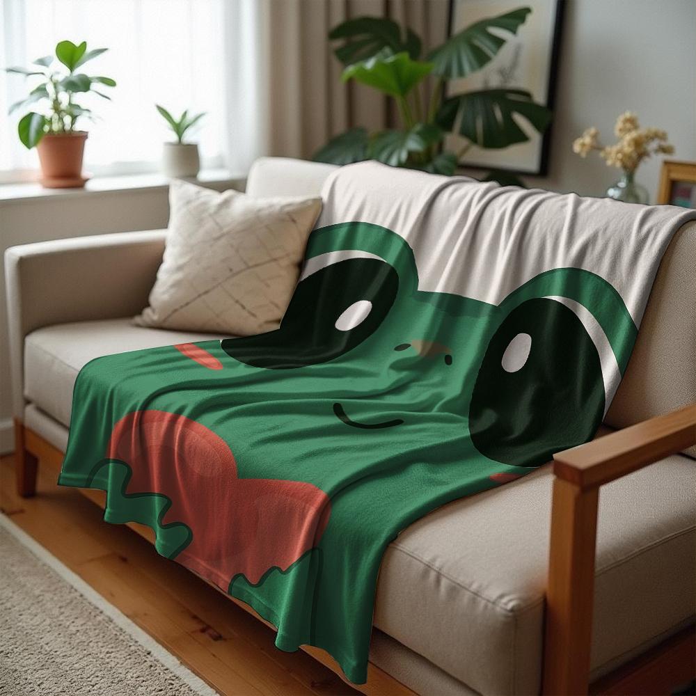 Better Together Burger Fries Cartoon Anime Print Flannel Blanket Soft Warm Throw for Kids Bedroom Sofa Christmas Office Car