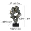 Escultura de Máscara Humana Abstrata de Luxo Nórdico Figura de Resina Minimalista Decoração de Mesa para Sala de Estar Bar Armário Presente
