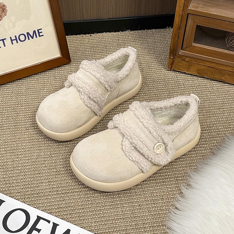 

Women s mid-calf thick bottom winter lightweight warm padded snow boots non-slip wear-resistant casual sneakers cotton boots 40