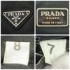 PRADA Handbag Tote Bag Tessuto Nylon Plastic Handle B8363 Black Triangle Logo Plate White Tag