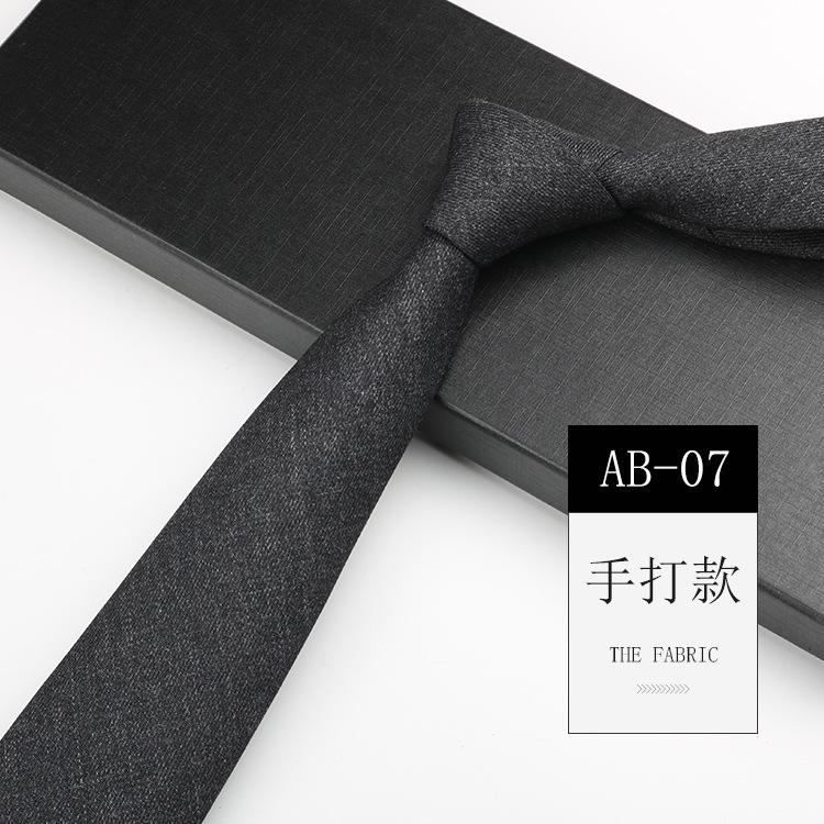 Men'S Tie Easy-Pull Zipper Dress Wedding British Style Blue Gray Knot-Free Hand Tie