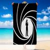 Quick Dry Beach Towel James Bond 007 Pattern, Lightweight Absorbent Towel for Pool Beach Vacation Use