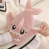 Soft Cover Plush Shark Hot Water Bottle Insulating Heat Reusable Bag Cute Hand Warmer  Foot Warmth