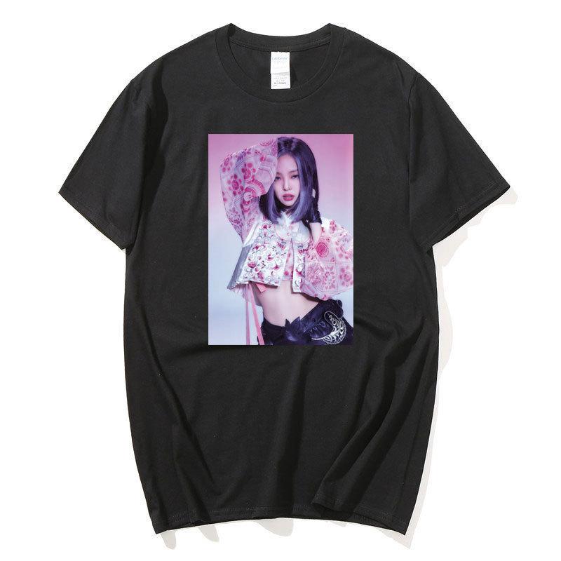 Support Women S Group Pink Combination Peripheral Harajuku Printing Fashion Men S And Women S T-Shirts Top Short S