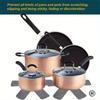 6 Pcs Pot and Pan Protectors Non-woven Pot Dividers Pad 3 Sizes Pans Separator Pads for Protecting Separators Pads Cookware