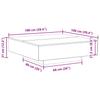 Coffee Table with LED Strips Reclaimed Wood 100 X 100 X 31 Cm