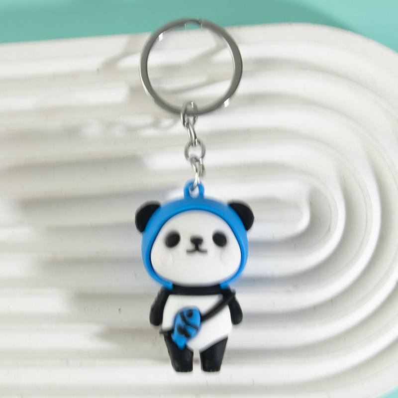 Sichuan Panda Bamboo Keychain Ornament: Cute Chengdu Zoo-Inspired Small Gift