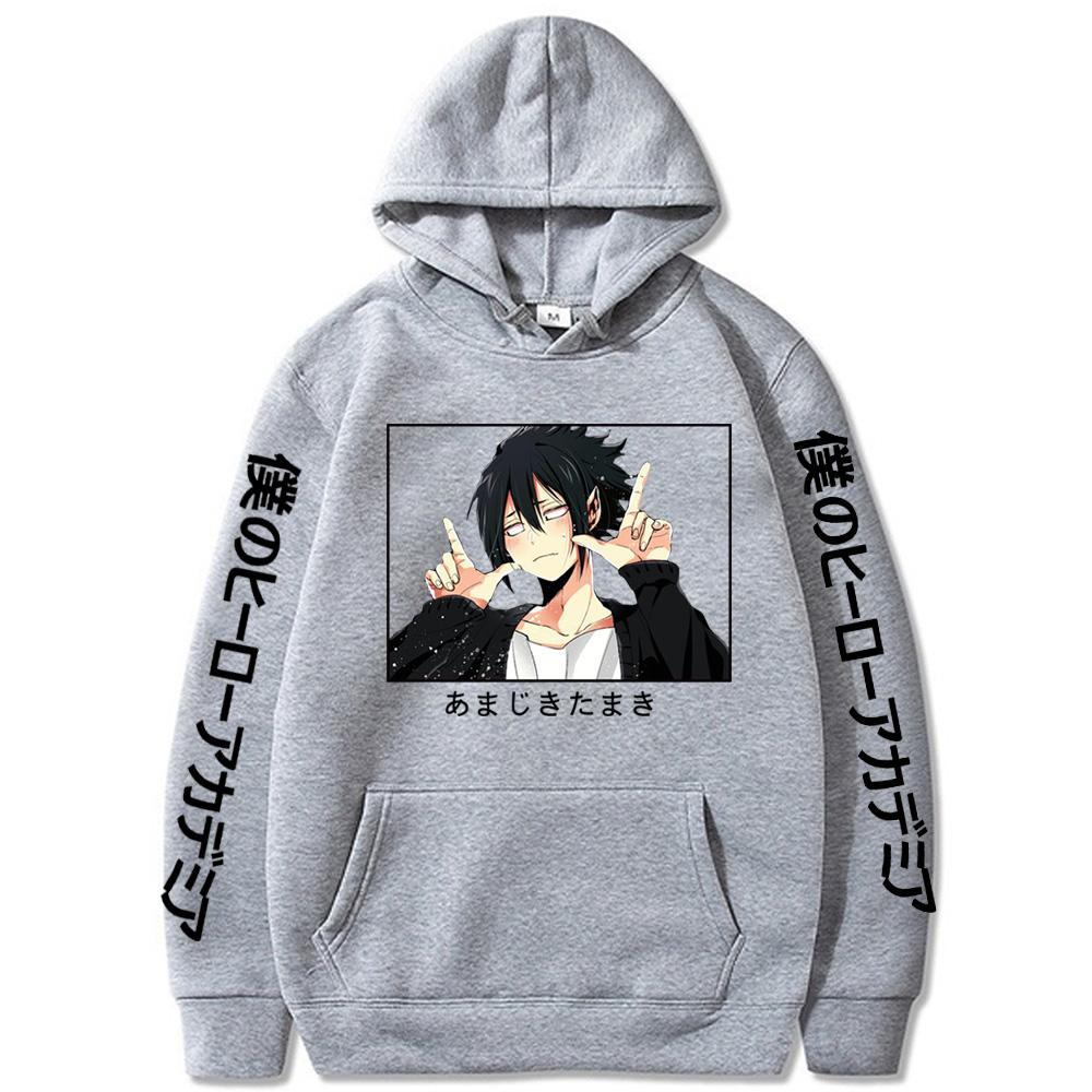 My Hero Academia Anime Sweat à capuche Amajiki Tamaki Homme Femme Streetwear Drôle Imprimé Graphique à Capuche Décontracté Unisexe Sweat-shirts Homme
