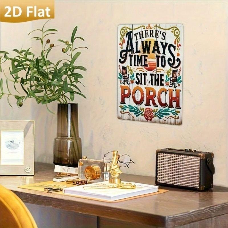 Vintage Metalen Blik Wandposter Bord 20x30cm