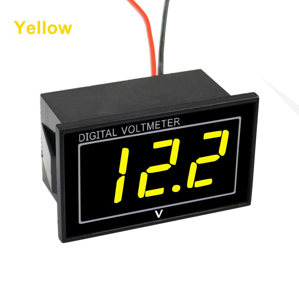 Waterproof Digital LED Voltage Meter DC 3-30V DC 5-130V Indicator Voltmeter For Car Motorcycle 12V 24V 36V 48V 72V 120V
