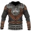 Fashion Men's Sportswear 3D Printed Viking Classic Hoodie Jacket Spring and Autumn Hoodie Hip Hop Punk Oversized Hoodies