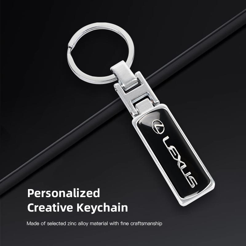 1Pcs Zinc Alloy Car Emblem Key Ring Keychain Decor Accessories Valve Cap For Lexus ES RX NX LS UX LM LX GX LC RZ GS IS300 RX350 JX1